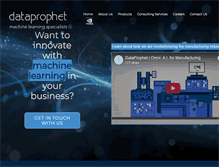 Tablet Screenshot of dataprophet.com